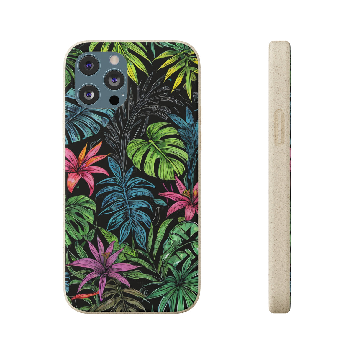 Étui de téléphone biodégradable de forêt tropicale