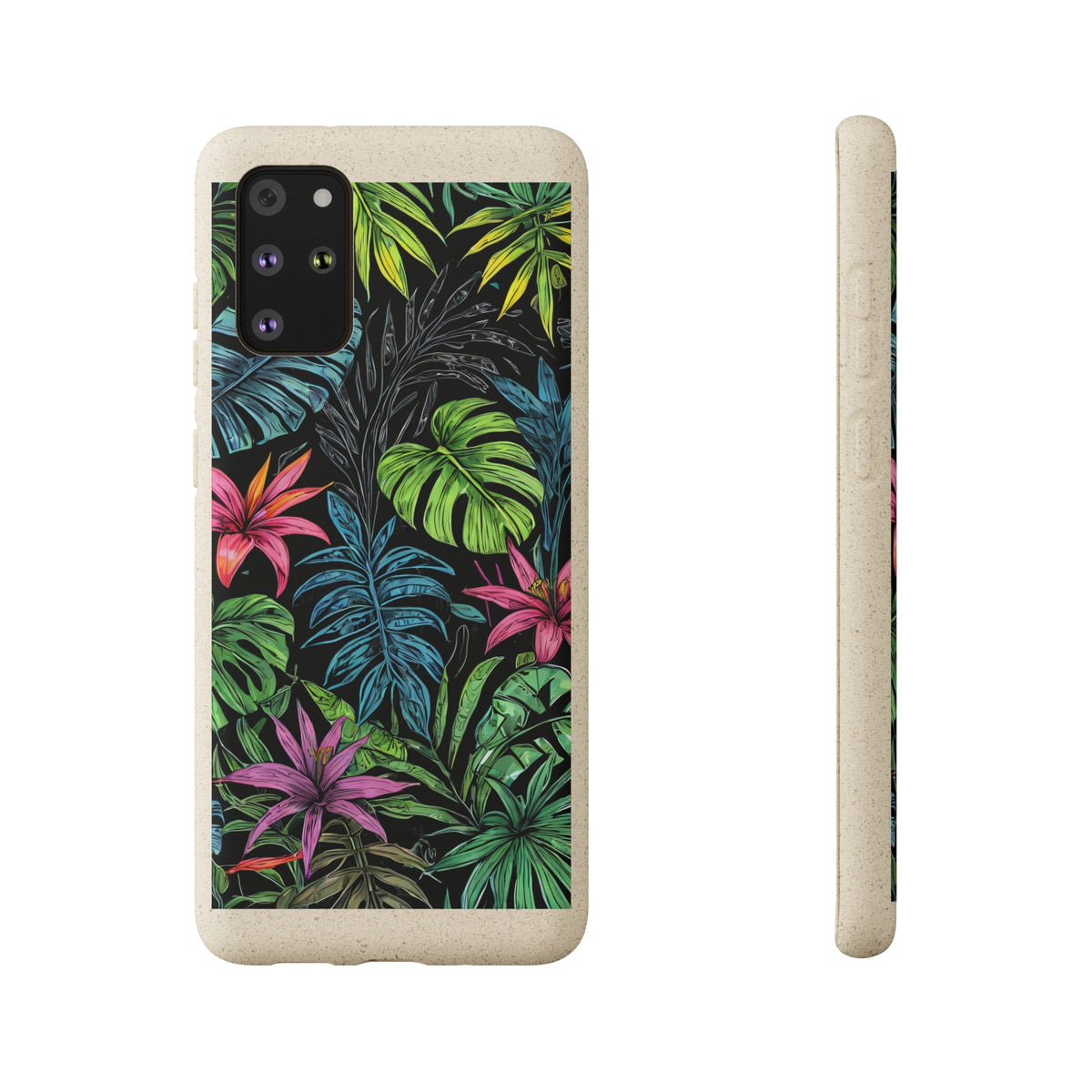 Étui de téléphone biodégradable de forêt tropicale