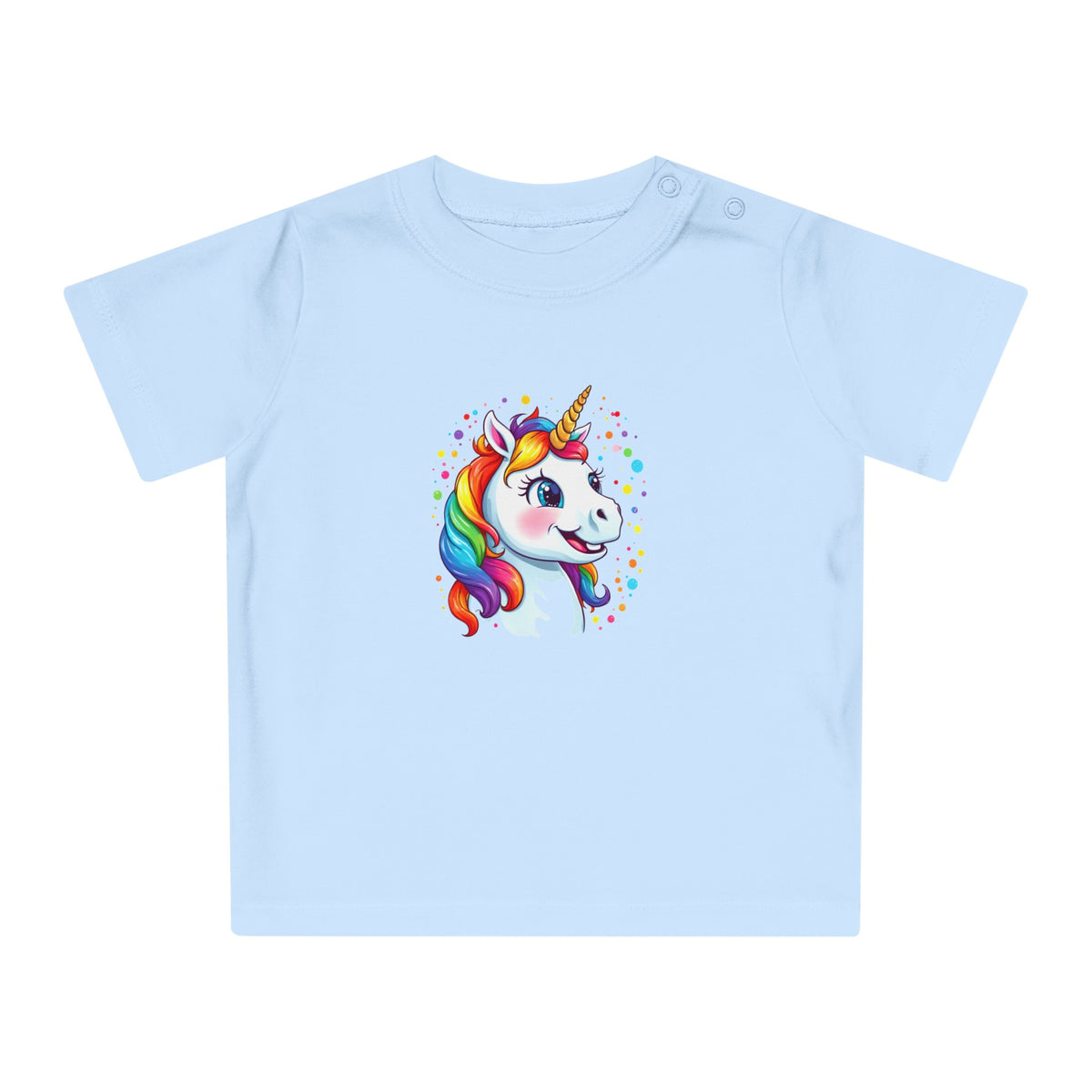 Baby-T-Shirt aus Bio-Baumwolle mit Einhorn