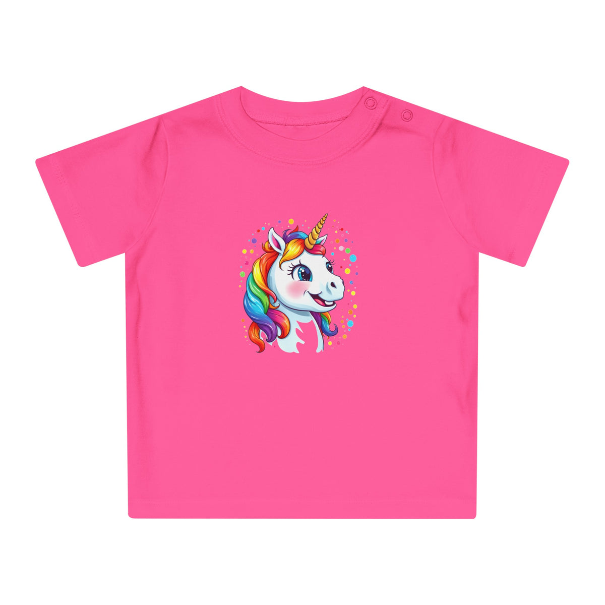 Baby-T-Shirt aus Bio-Baumwolle mit Einhorn