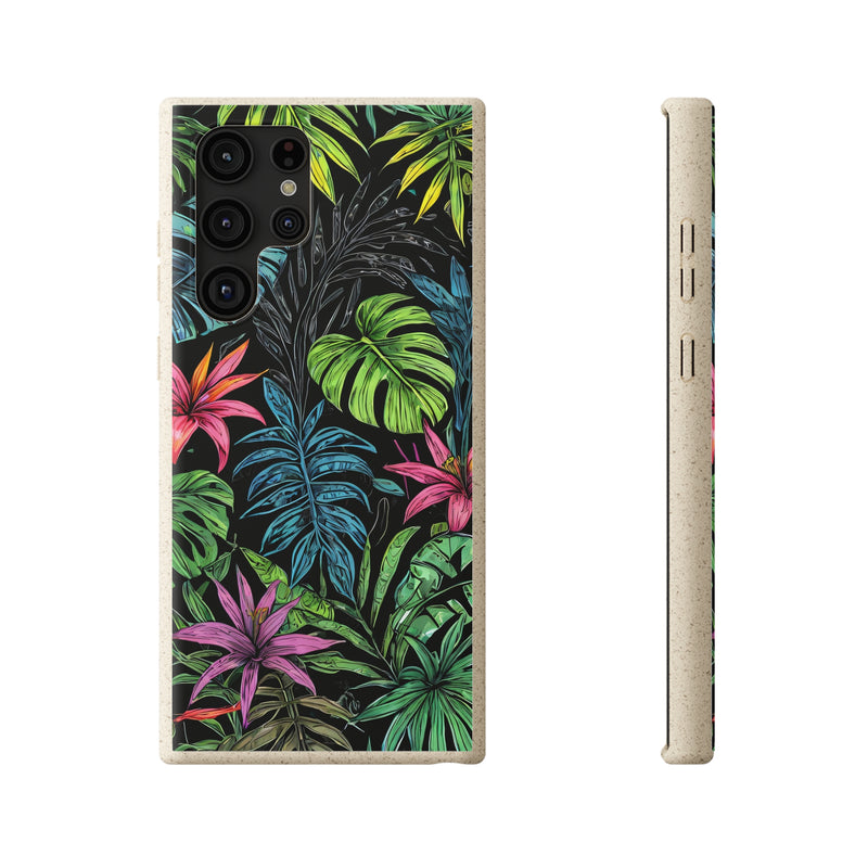 Étui de téléphone biodégradable de forêt tropicale