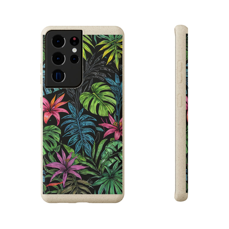 Étui de téléphone biodégradable de forêt tropicale