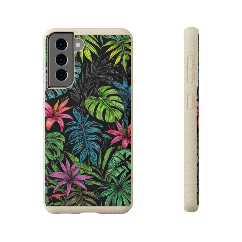 Étui de téléphone biodégradable de forêt tropicale