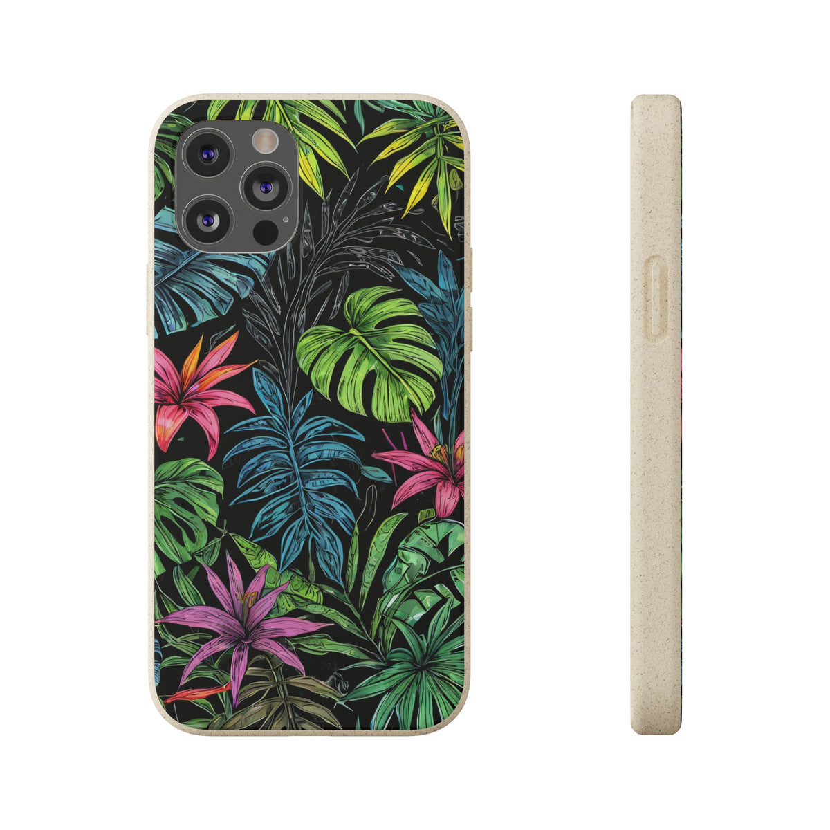 Étui de téléphone biodégradable de forêt tropicale