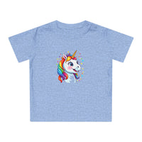 Baby-T-Shirt aus Bio-Baumwolle mit Einhorn