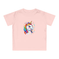 Baby-T-Shirt aus Bio-Baumwolle mit Einhorn