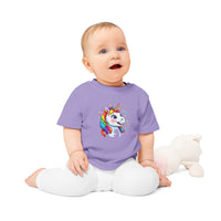 Baby-T-Shirt aus Bio-Baumwolle mit Einhorn