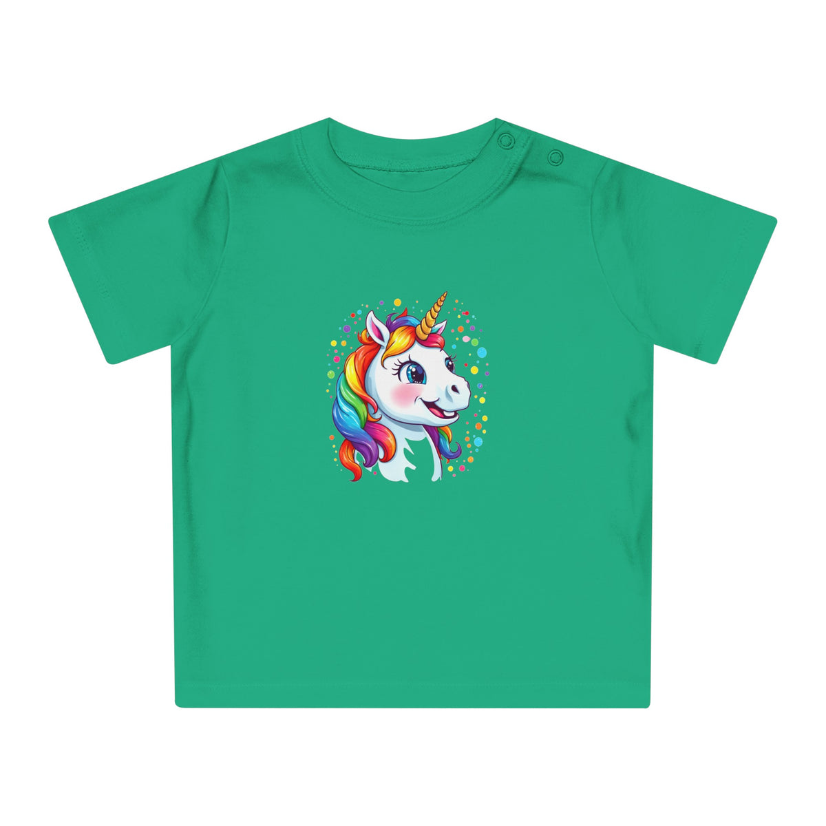 Baby-T-Shirt aus Bio-Baumwolle mit Einhorn