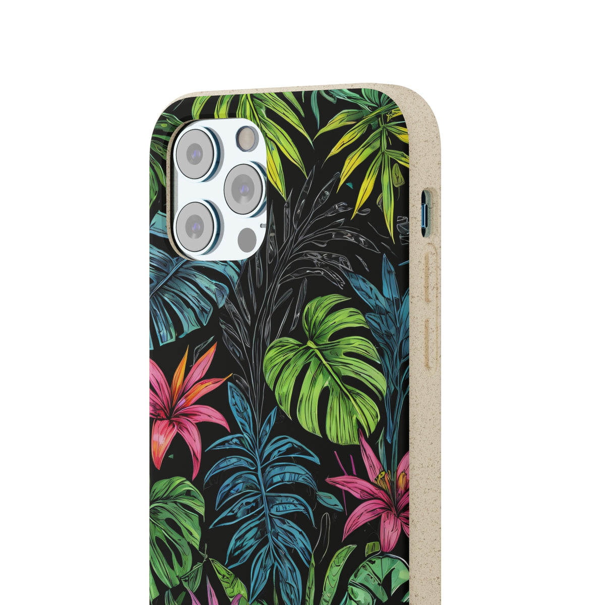 Étui de téléphone biodégradable de forêt tropicale