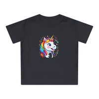 Baby-T-Shirt aus Bio-Baumwolle mit Einhorn