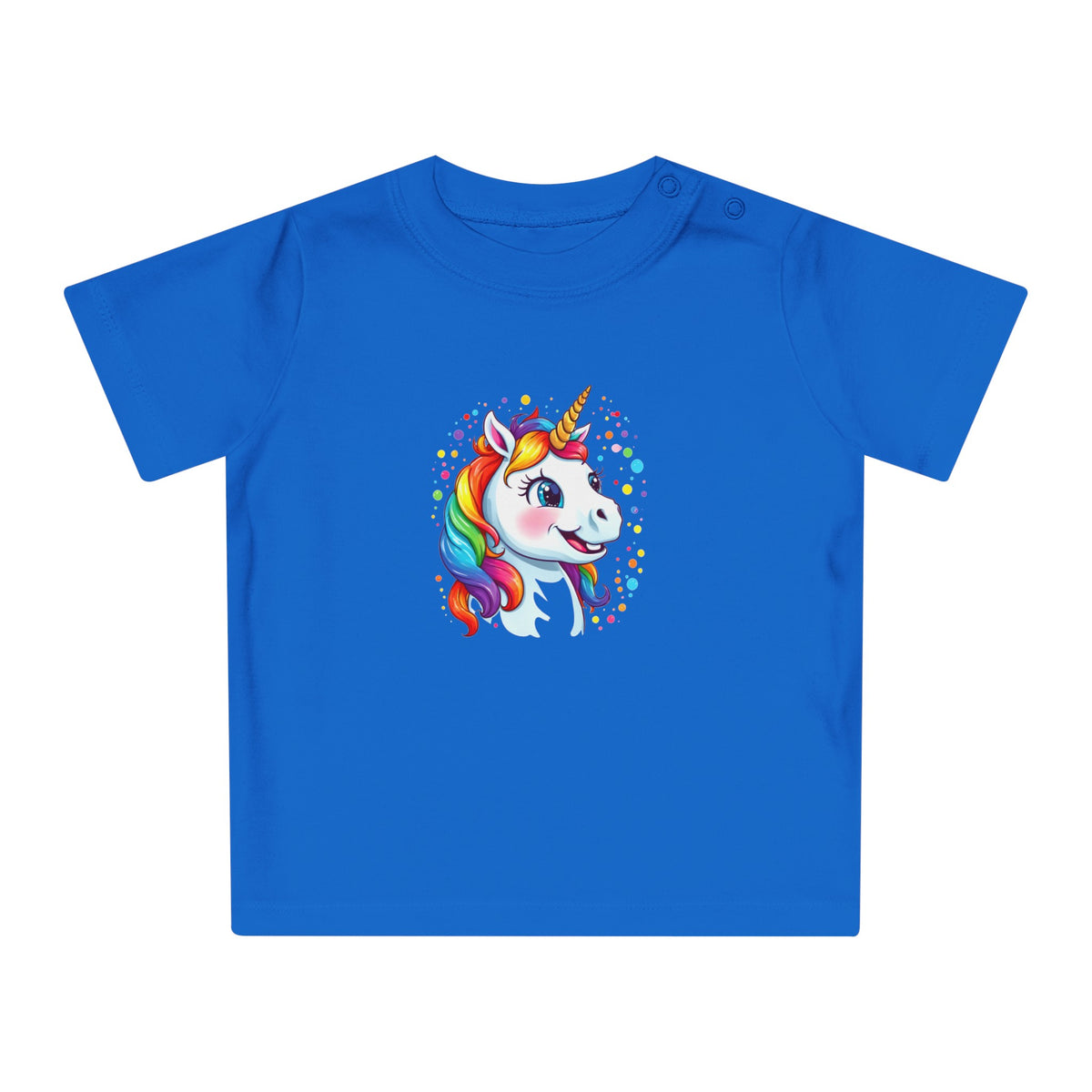 Baby-T-Shirt aus Bio-Baumwolle mit Einhorn