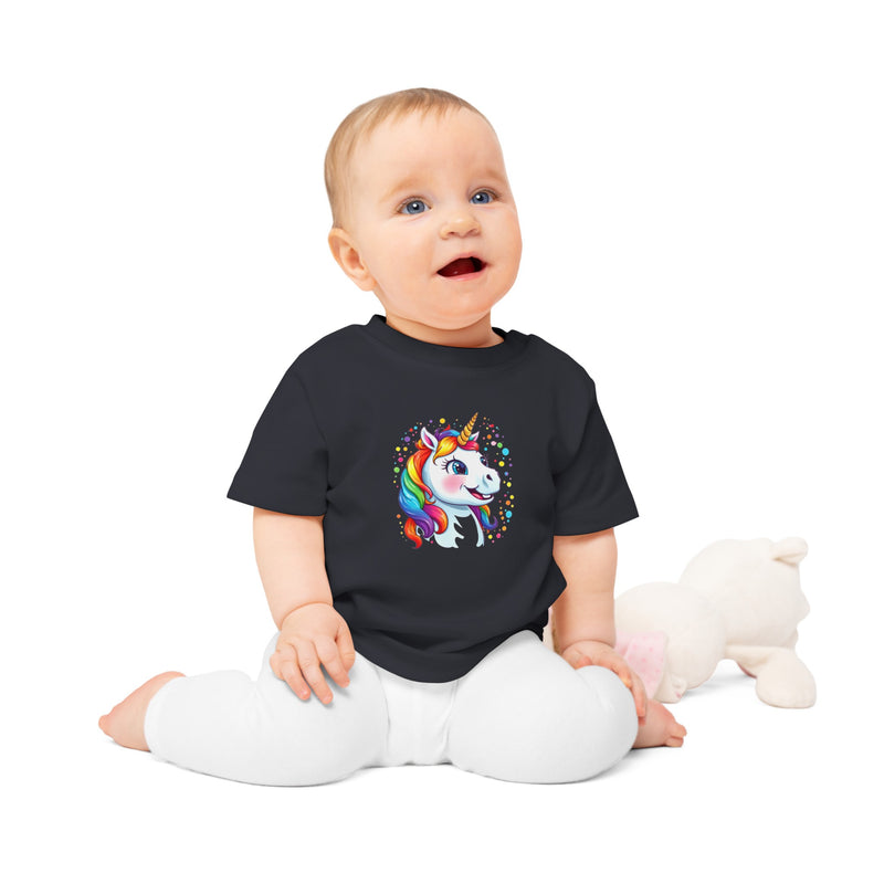 T-shirt Bébé Licorne en coton biologique