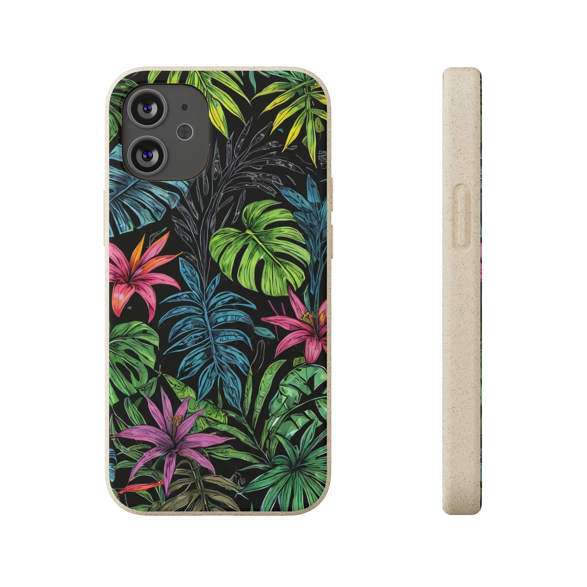 Étui de téléphone biodégradable de forêt tropicale