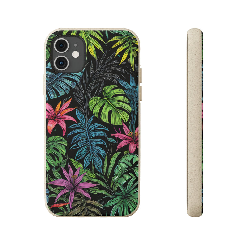 Étui de téléphone biodégradable de forêt tropicale