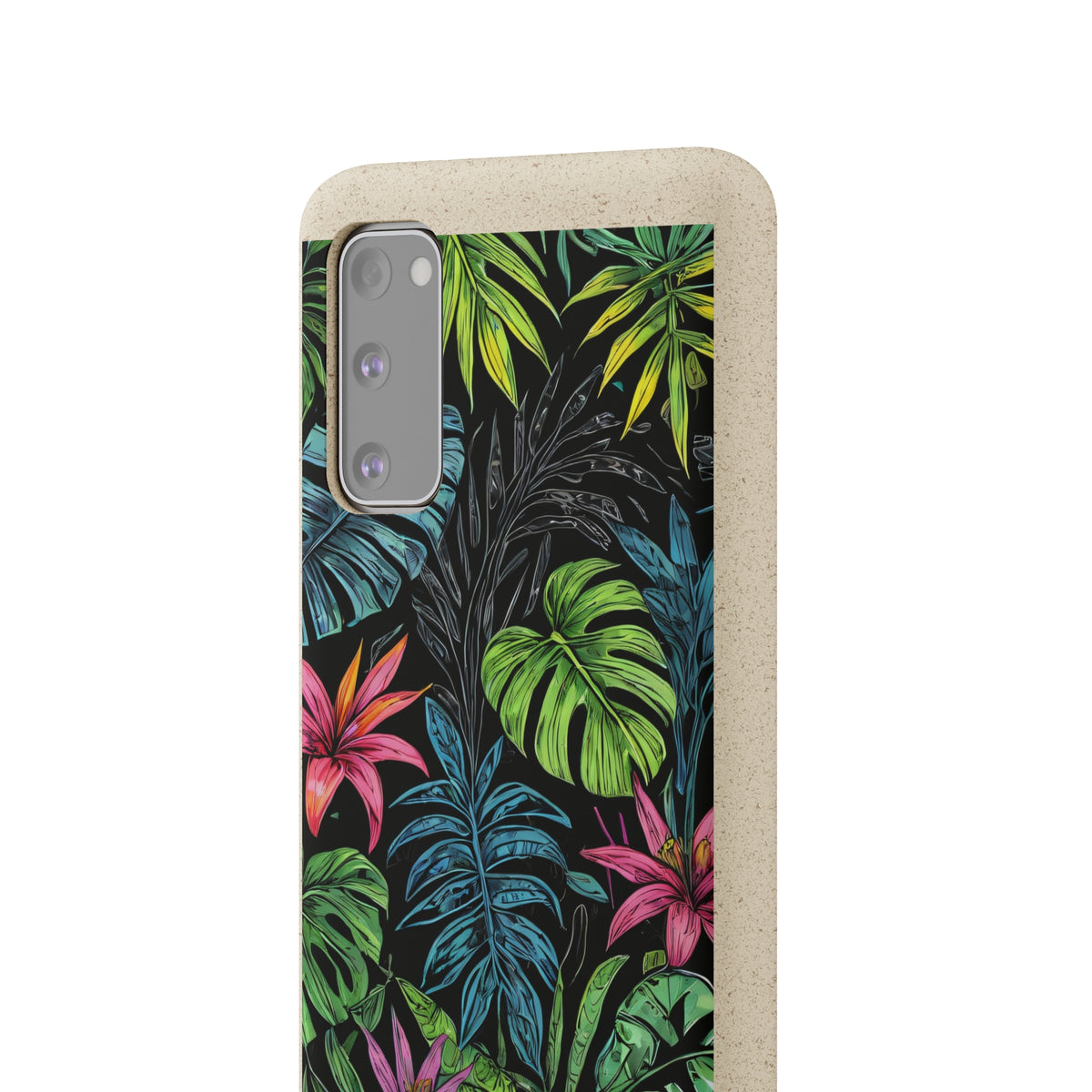 Étui de téléphone biodégradable de forêt tropicale