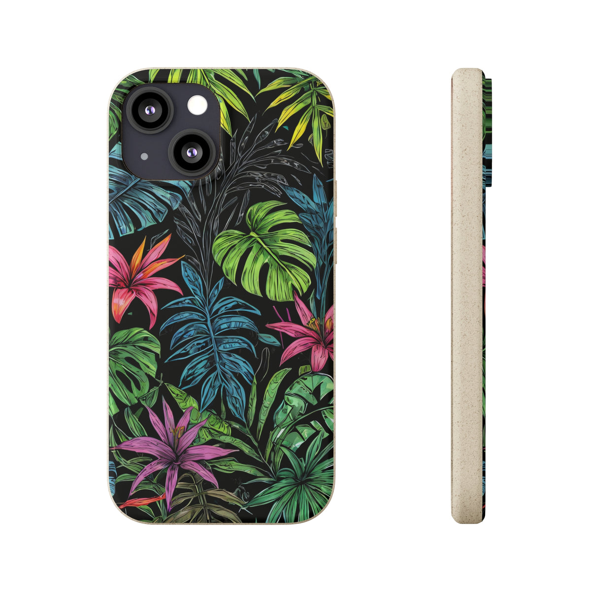 Étui de téléphone biodégradable de forêt tropicale