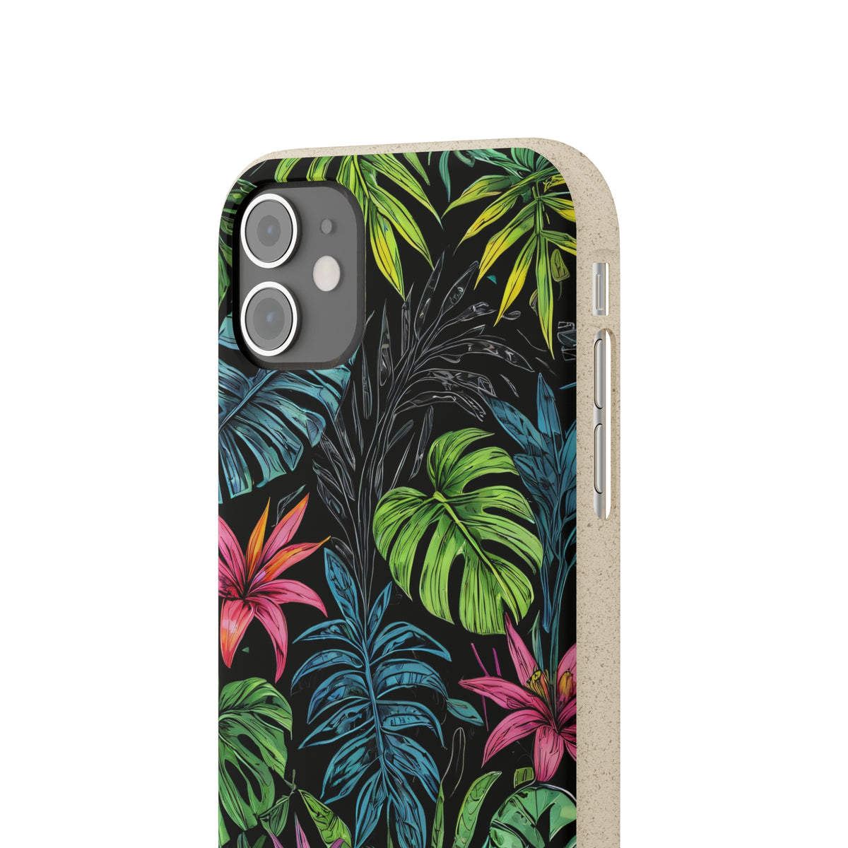 Étui de téléphone biodégradable de forêt tropicale