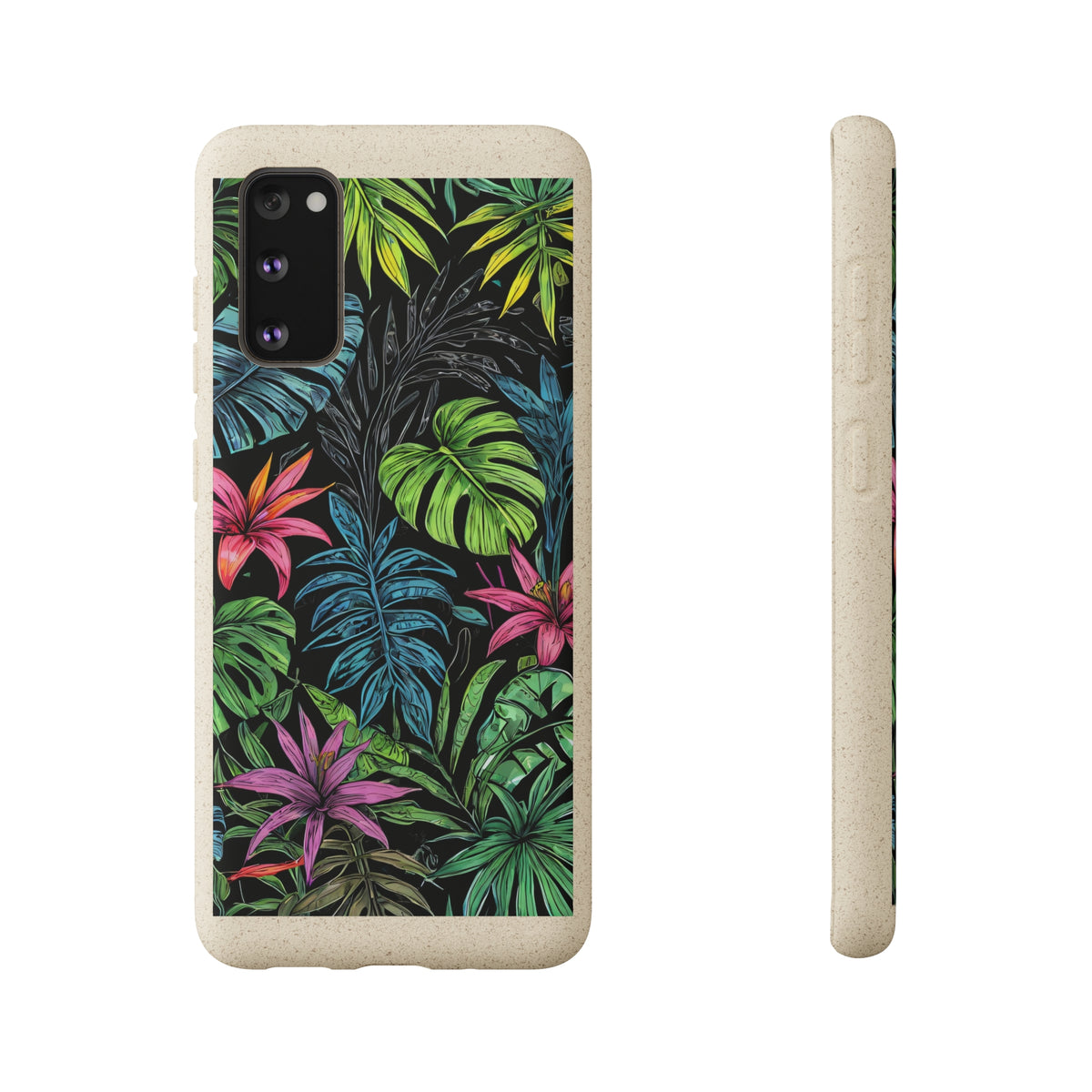 Étui de téléphone biodégradable de forêt tropicale