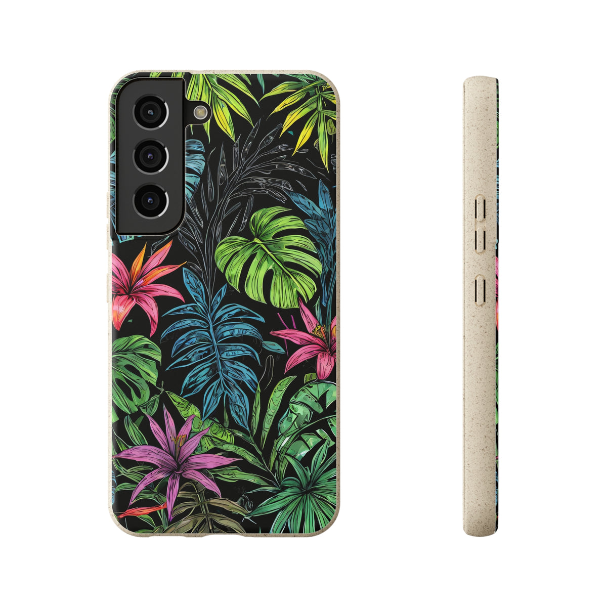 Étui de téléphone biodégradable de forêt tropicale