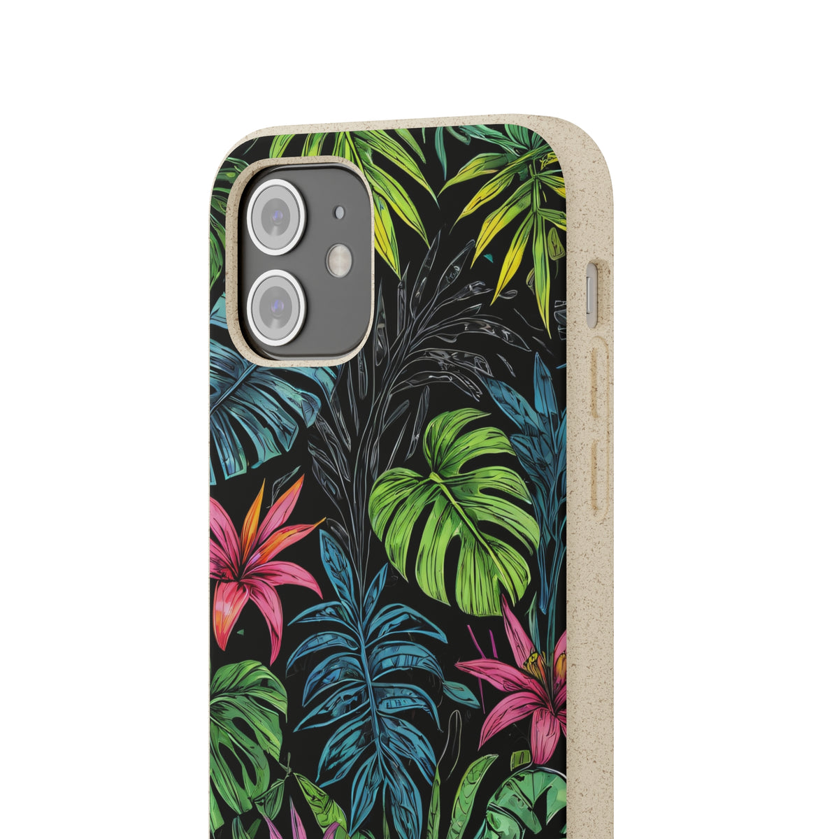 Étui de téléphone biodégradable de forêt tropicale