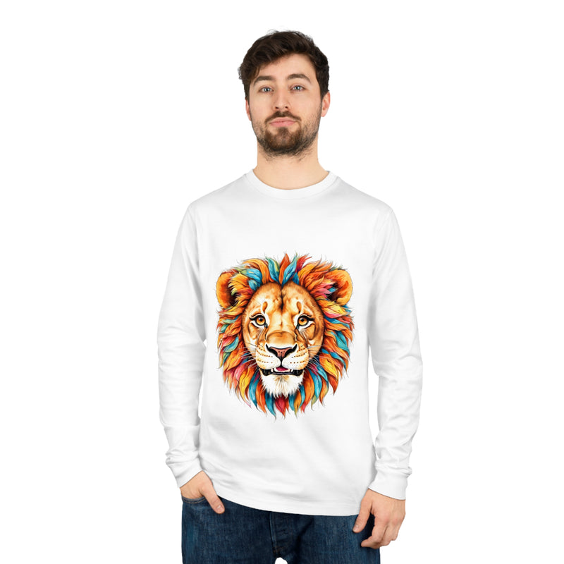 T-shirt à manches longues en coton biologique Blue Lion