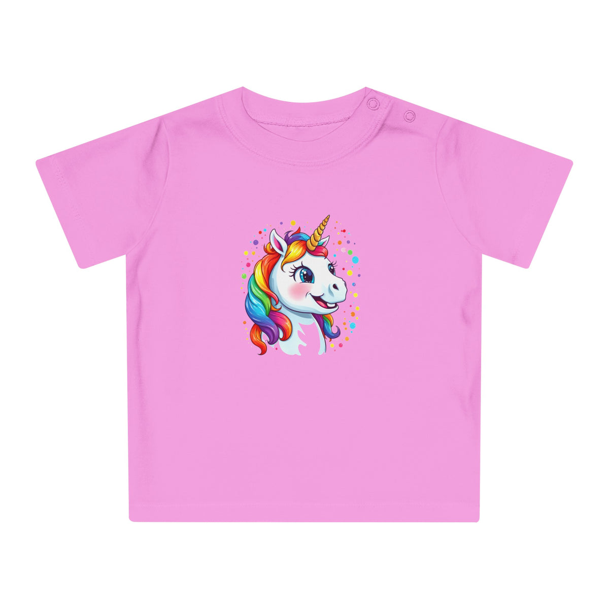 Baby-T-Shirt aus Bio-Baumwolle mit Einhorn