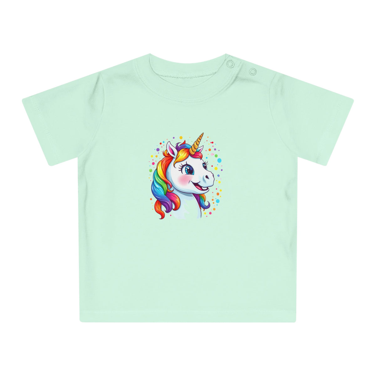 Baby-T-Shirt aus Bio-Baumwolle mit Einhorn