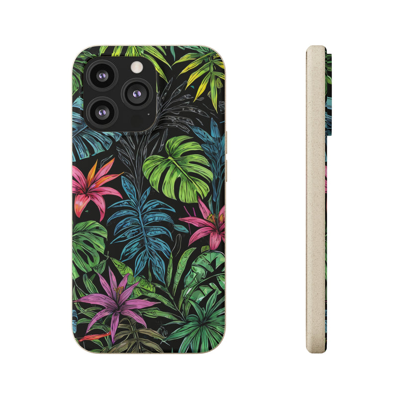 Étui de téléphone biodégradable de forêt tropicale