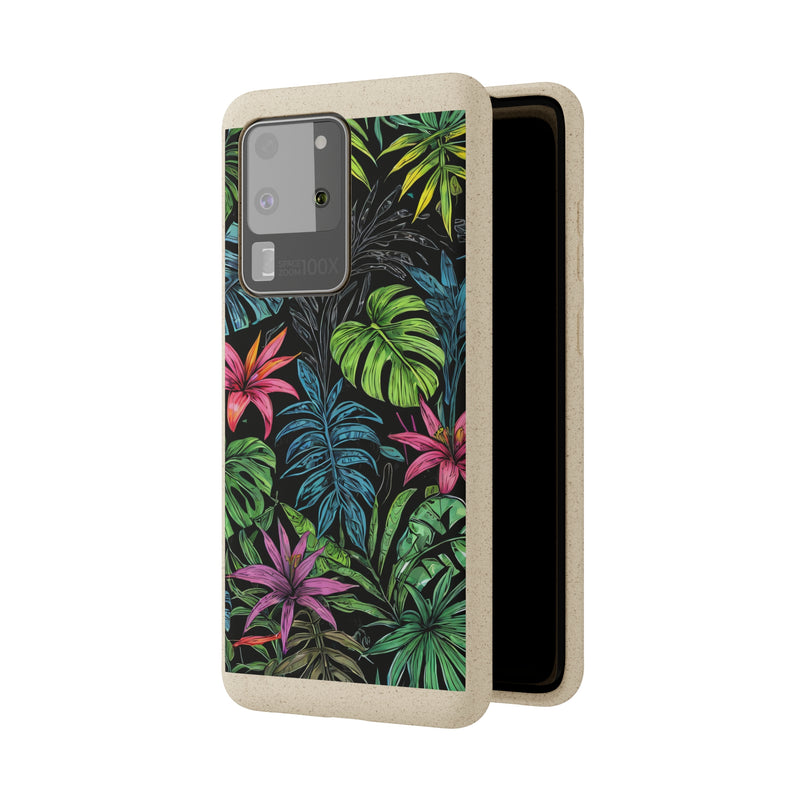 Étui de téléphone biodégradable de forêt tropicale