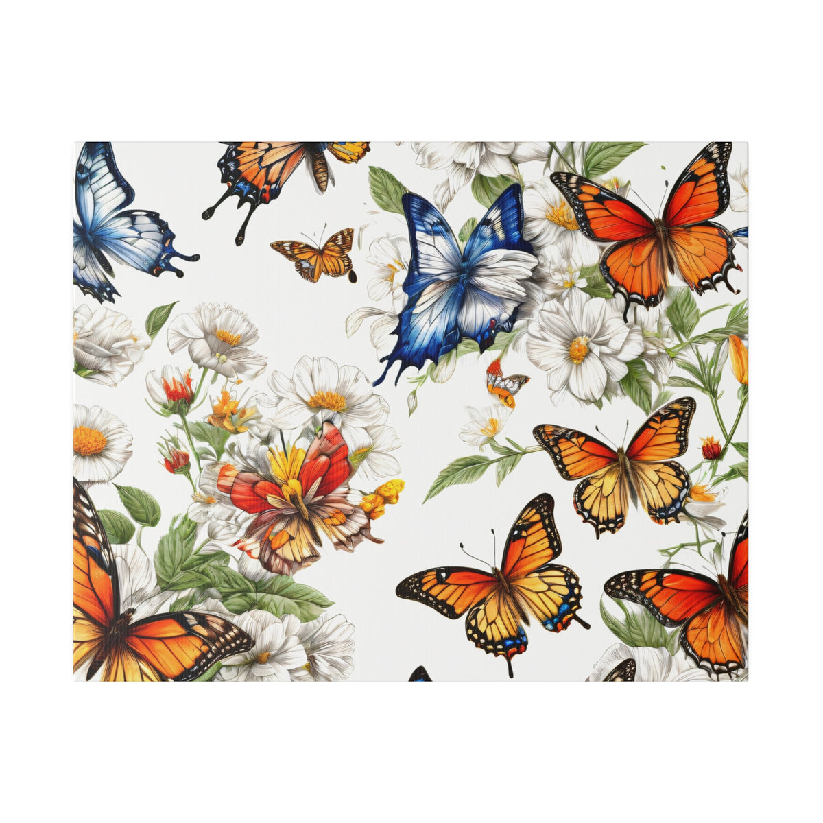 Toile mate Butterfly Prairie, tendue, 0,75"