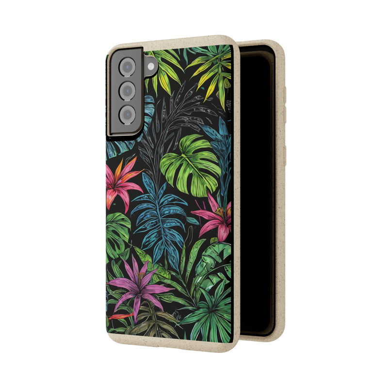 Étui de téléphone biodégradable de forêt tropicale