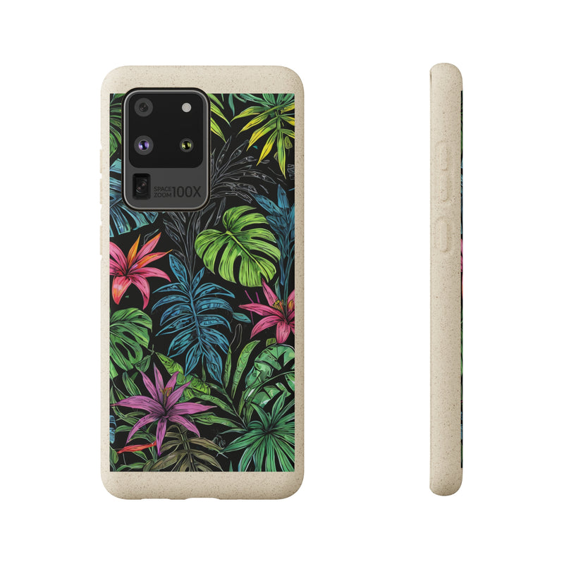 Étui de téléphone biodégradable de forêt tropicale