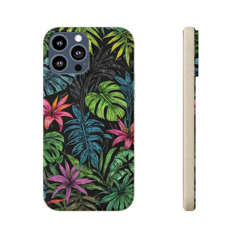 Étui de téléphone biodégradable de forêt tropicale