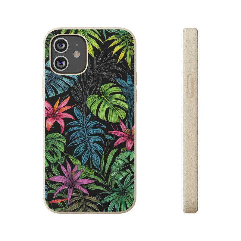 Étui de téléphone biodégradable de forêt tropicale