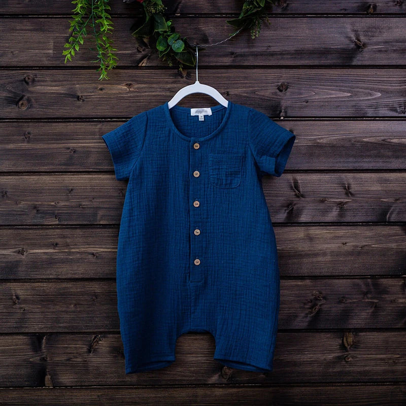 Oversized Organic Cotton Baby Romper