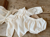 Ruffled Organic Cotton Baby Girl Clothing Set