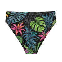 Tropical Forest Recycled High-Waisted Bikini Bottom