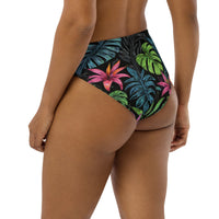 Tropical Forest Recycled High-Waisted Bikini Bottom