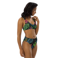 Tropical Forest Recycled High-Waisted Bikini