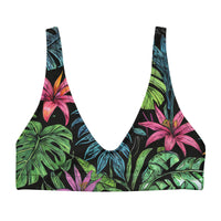 Tropical Forest Recycled Padded Bikini Top