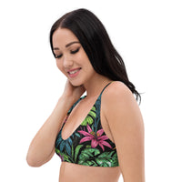 Tropical Forest Recycled Padded Bikini Top