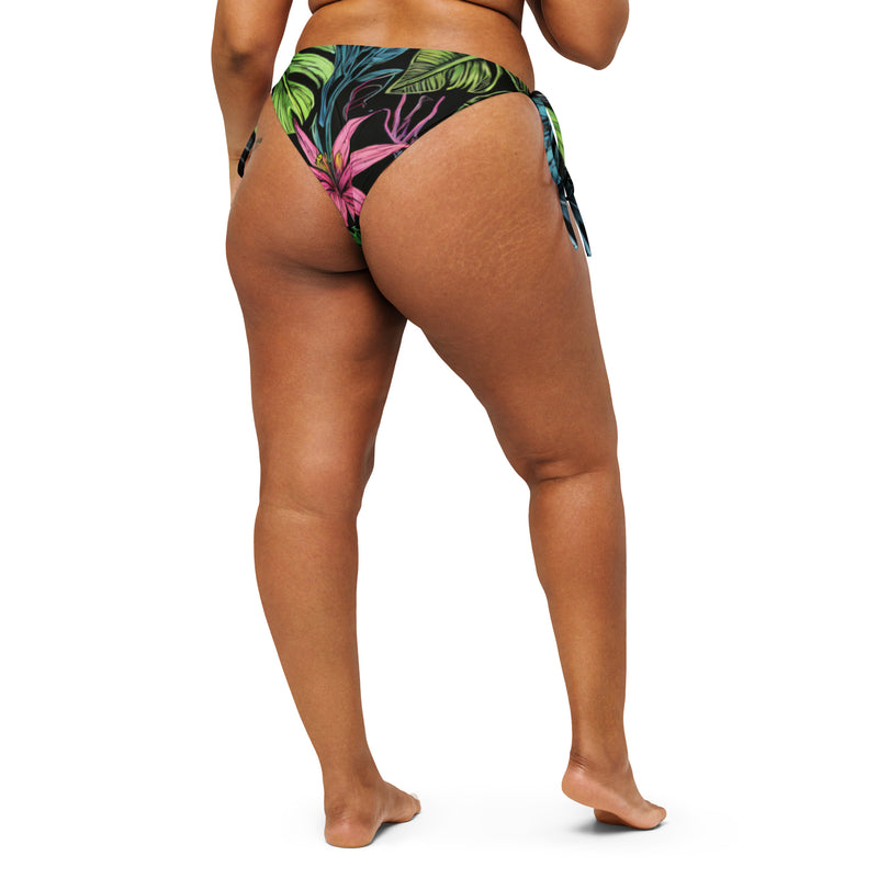 Tropical Forest Recycled String Bikini Bottom