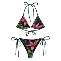 Bikini à cordes recyclées forêt tropicale