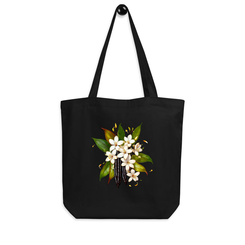 Vanilla Bouquet Tote Bag Organic Cotton Reusable Canva