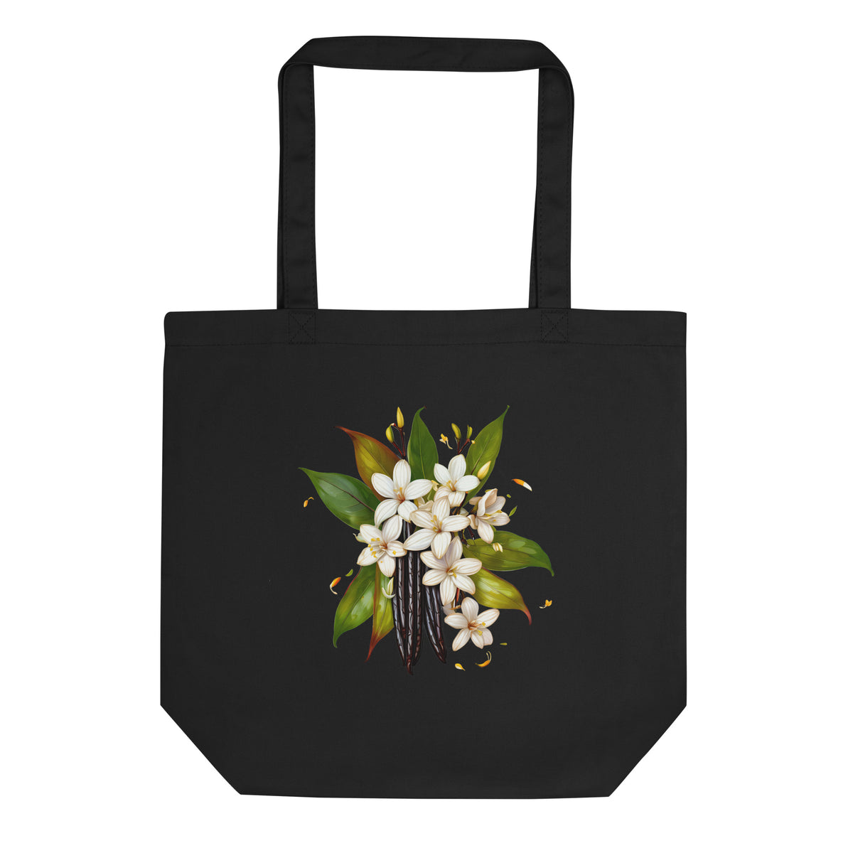 Sac fourre-tout bouquet de vanille en coton biologique Canva réutilisable