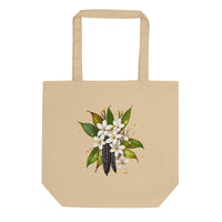 Vanilla Bouquet Tote Bag Organic Cotton Reusable Canva