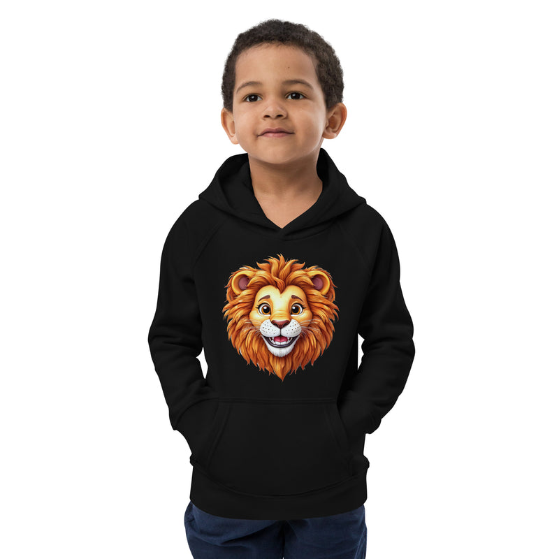 Sweat à capuche enfant Lion en coton biologique