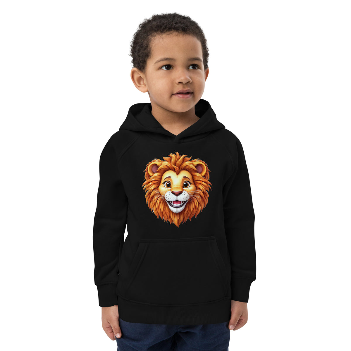 Sweat à capuche enfant Lion en coton biologique