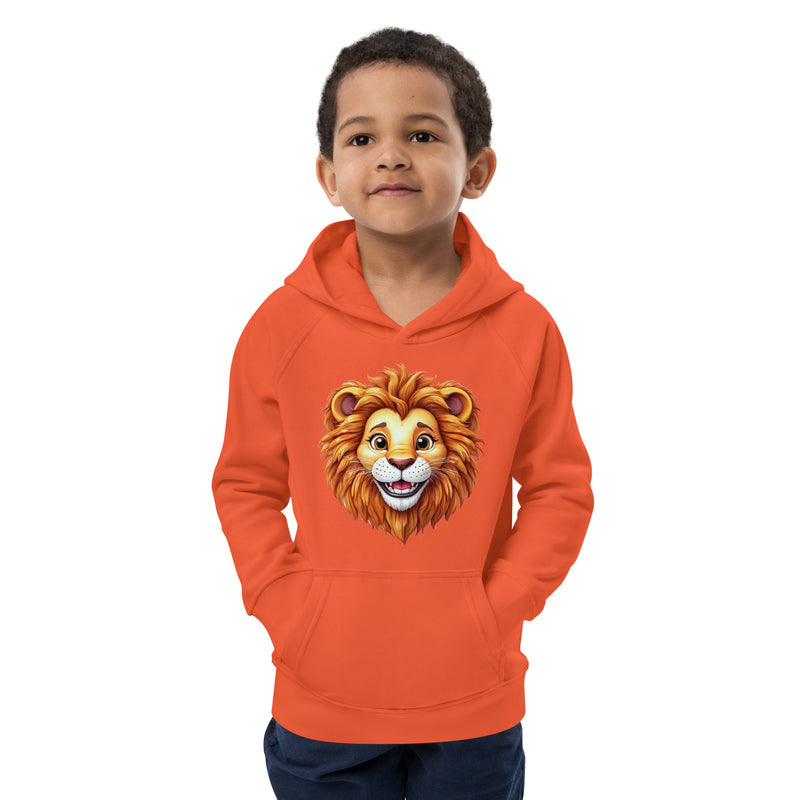 Sweat à capuche enfant Lion en coton biologique