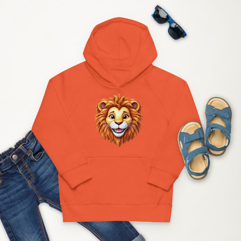 Lion Kinder-Kapuzenpullover aus Bio-Baumwolle